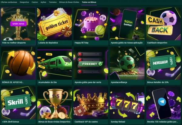 spinbetter bonuses page